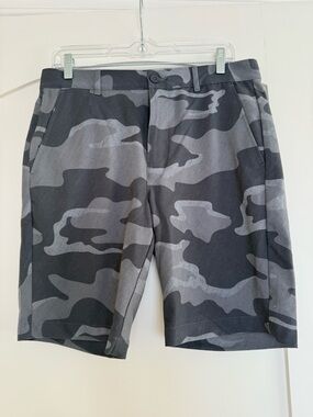 Straight Down Grey Camo Golf Shorts